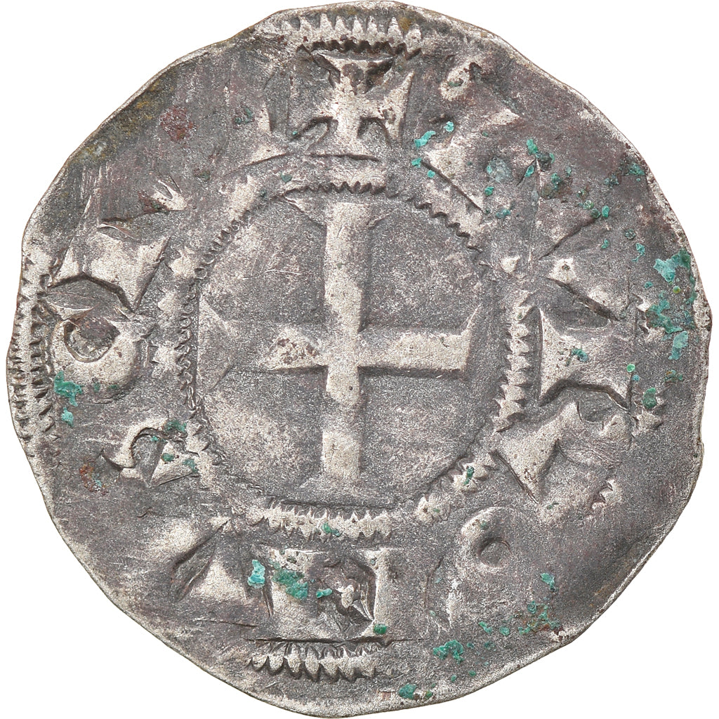 Moeda, França, Touraine, Denier, 1150-1200, Saint-Martin de Tours, VF(20-25)
