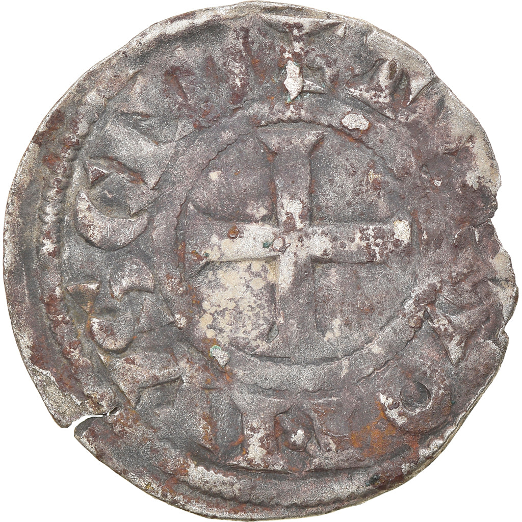 Moneta, Francja, Touraine, Denier, 1150-1200, Saint-Martin de Tours, VF(20-25)