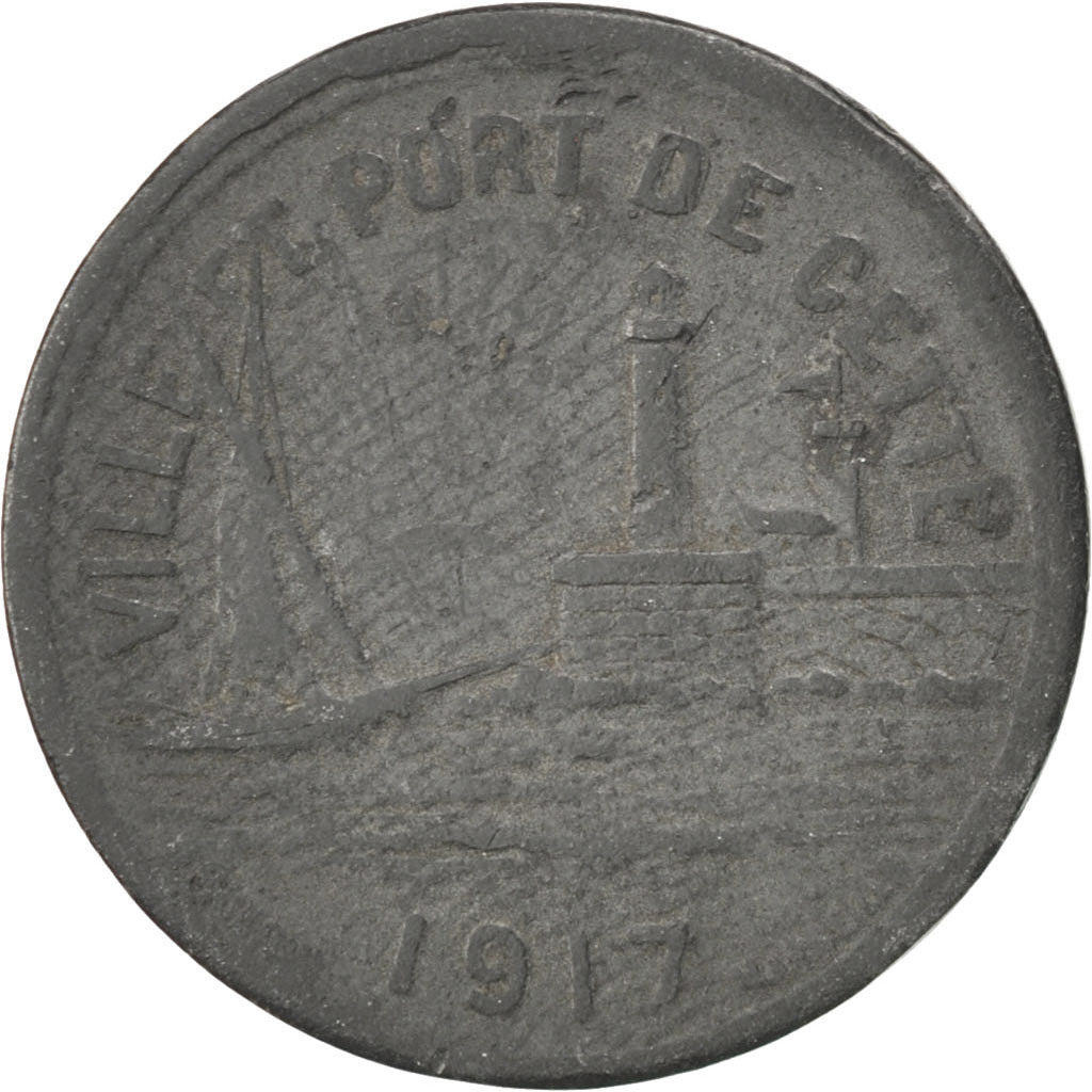 France, 10 Centimes, 1917, VF(30-35), Zinc, Elie #10.2a, 2.52