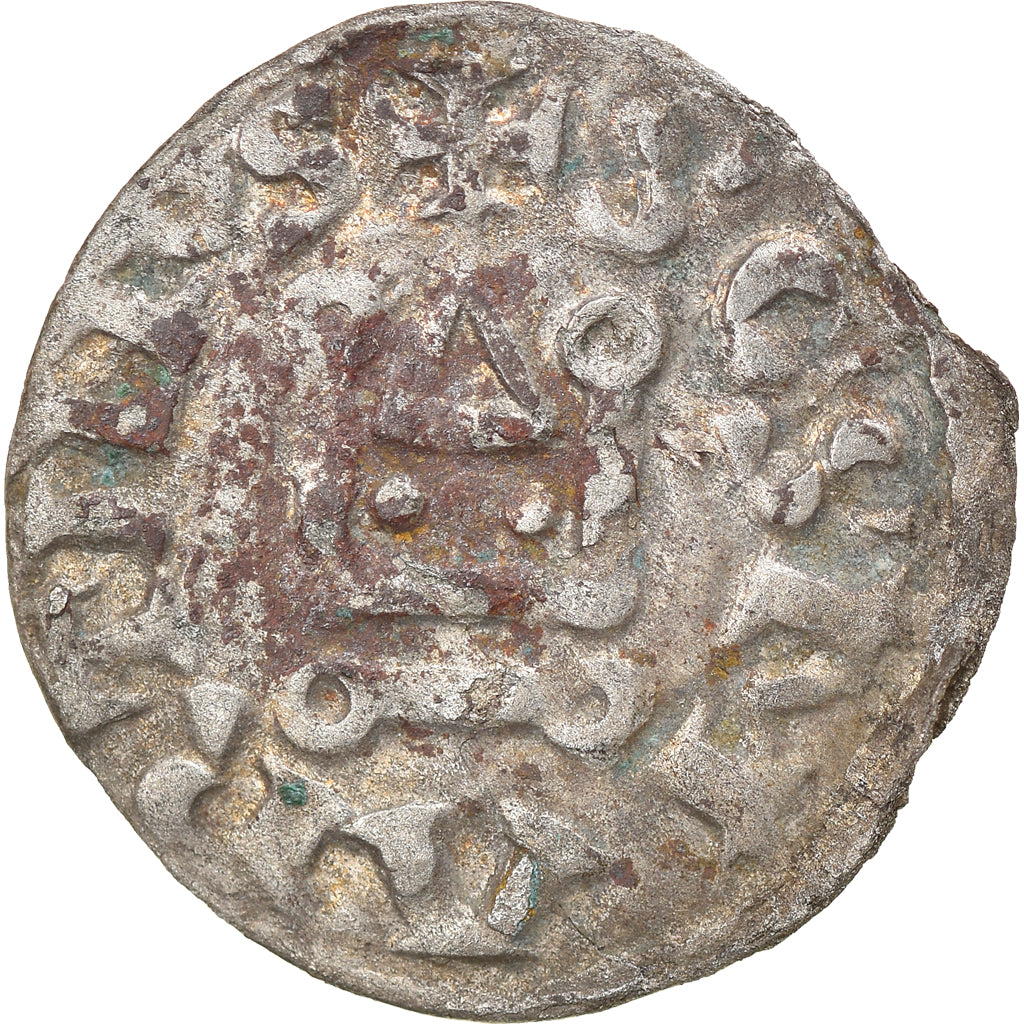 Moeda, França, Touraine, Denier, 1150-1200, Saint-Martin de Tours, VF(20-25)