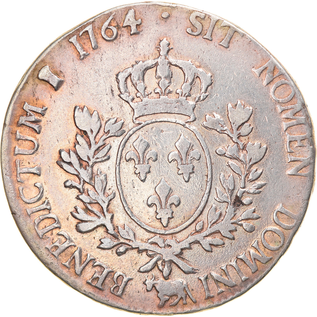 Moneta, Francia, Louis XV, Écu de Béarn au bandeau, Ecu, 1764, Pau, MB+