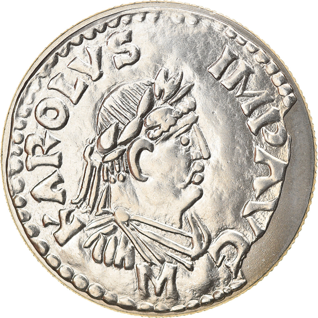 Moneta, Francia, Denier de Charlemagne, 5 Francs, 2000, Paris, SPL+, Nichel