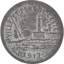 Sète, Ville et Port, 10 Centimes 1917, Elie 10.2a