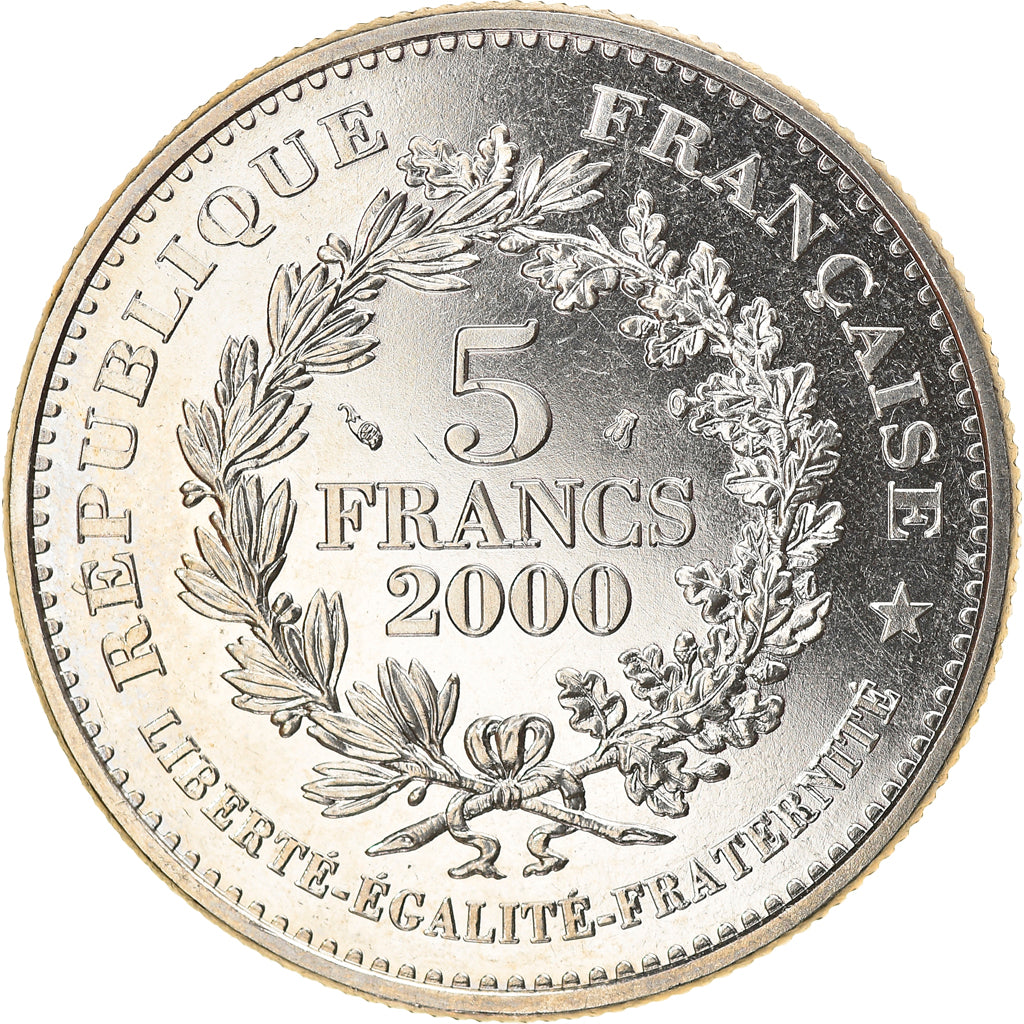 Münze, Frankreich, Statère des Parisii, 5 Francs, 2000, Paris, UNZ+