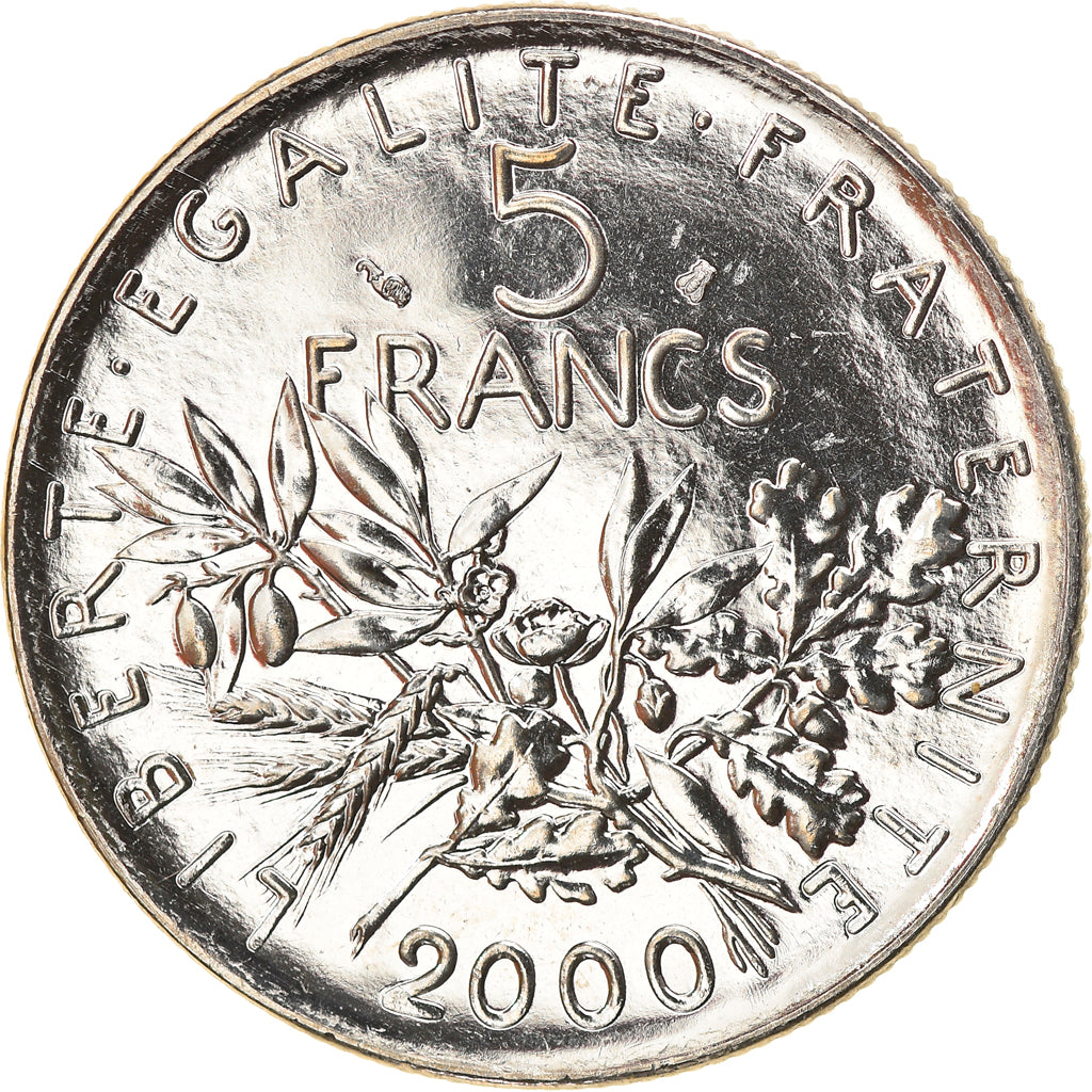 Monnaie, France, Semeuse, 5 Francs, 2000, Paris, SPL+, Nickel Clad