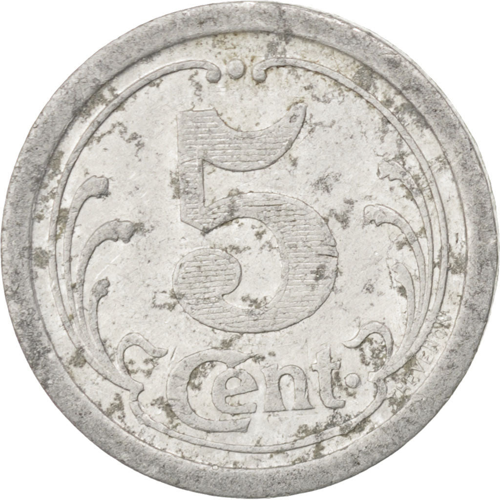 France, 5 Centimes, 1922, EF(40-45), Aluminium, Elie #10.1, 0.88