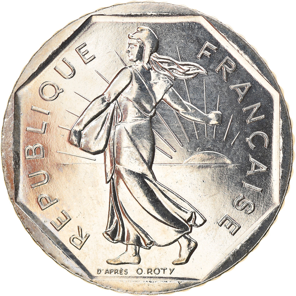 Moneta, Francia, Semeuse, 2 Francs, 2001, Paris, BU, SPL+, Nichel, KM:942.1