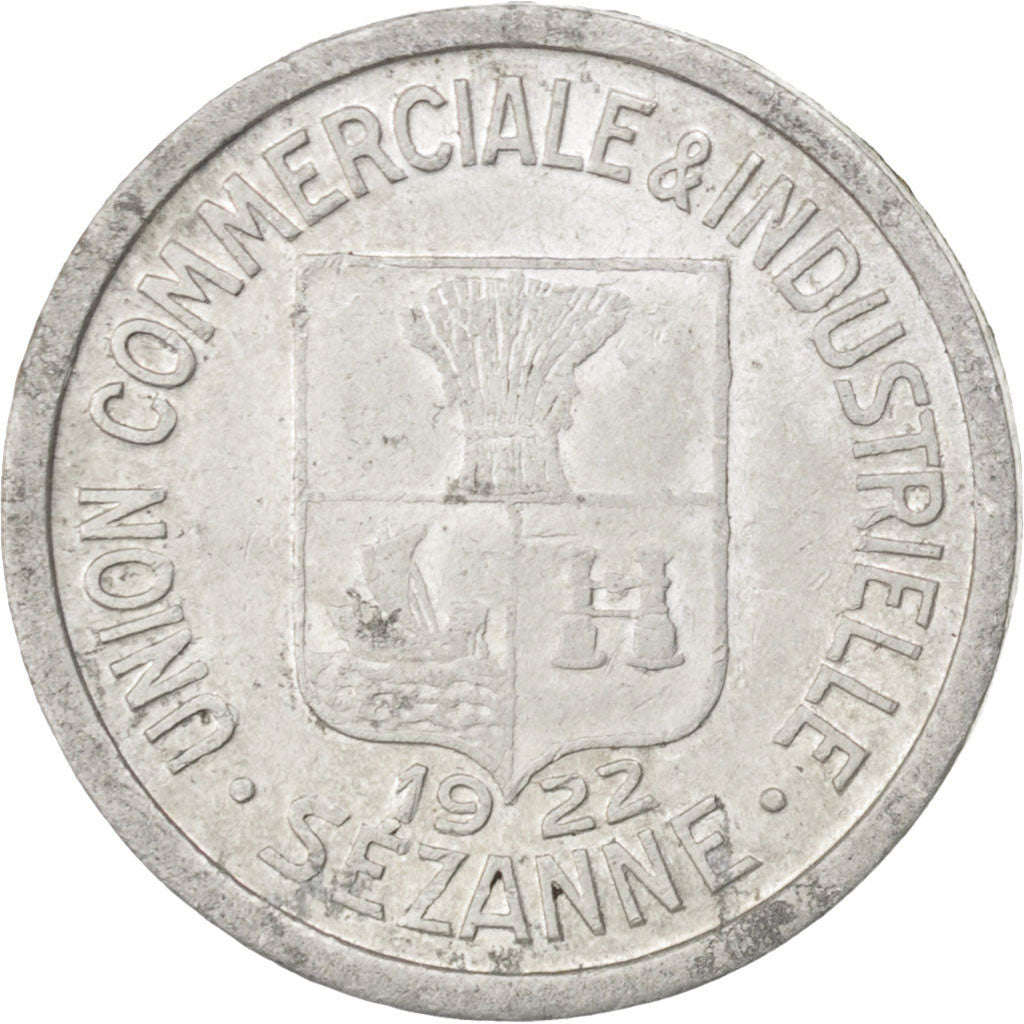 France, 5 Centimes, 1922, EF(40-45), Aluminium, Elie #10.1, 0.89