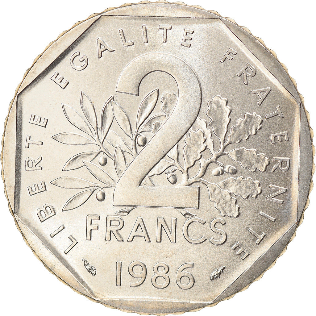 Monnaie, France, Semeuse, 2 Francs, 1986, Paris, SPL+, Nickel, Gadoury:547