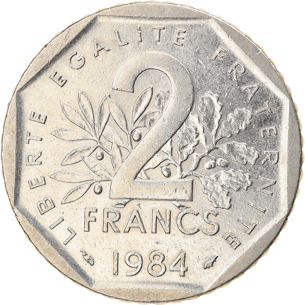 Moneta, Francia, Semeuse, 2 Francs, 1984, Paris, BB+, Nichel, KM:942.1