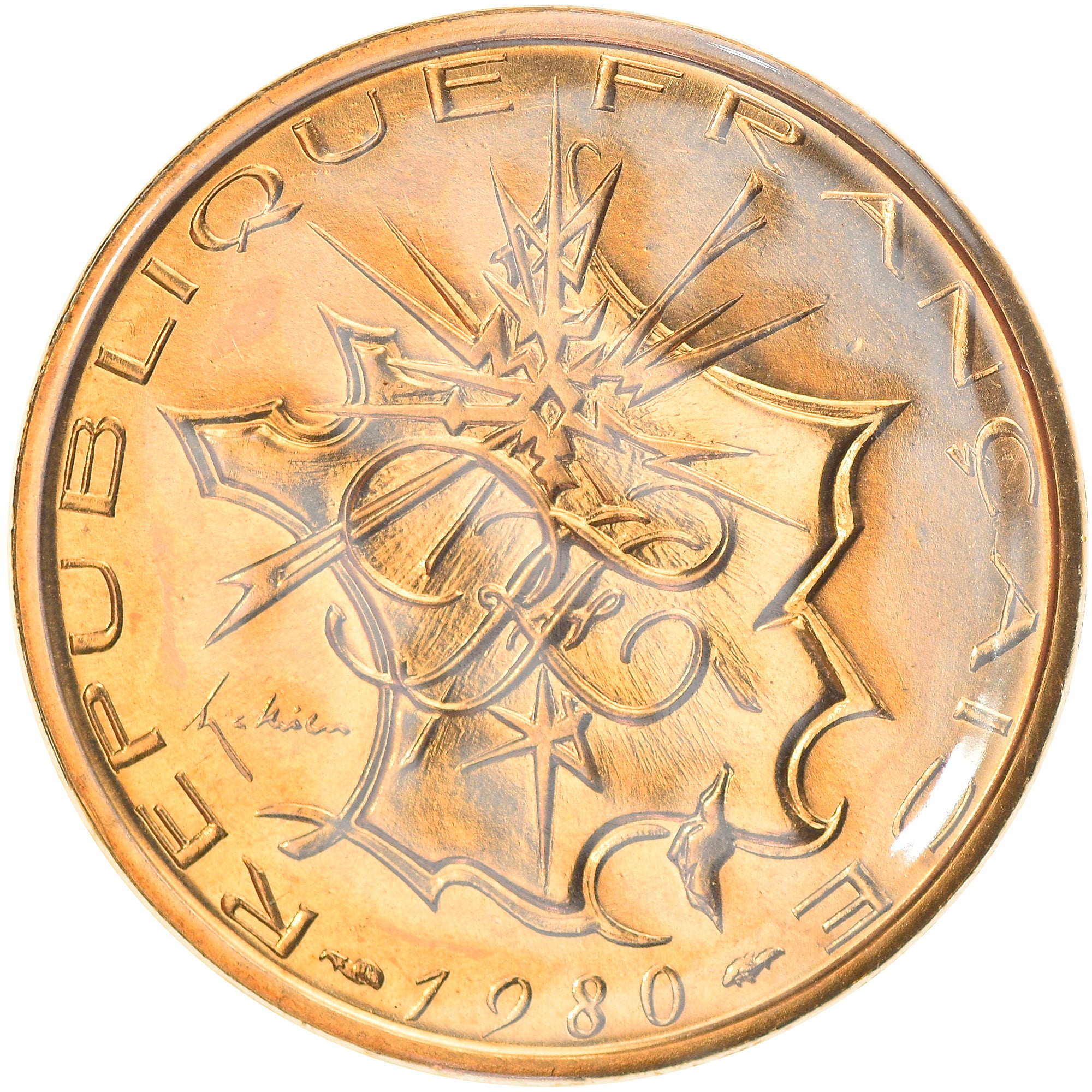 Moeda, França, Mathieu, 10 Francs, 1980, MS(65-70), Níquel-Latão, KM:940