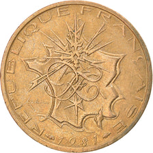 Münze, Frankreich, Mathieu, 10 Francs, 1981, Paris, SS, Nickel-brass, KM:940