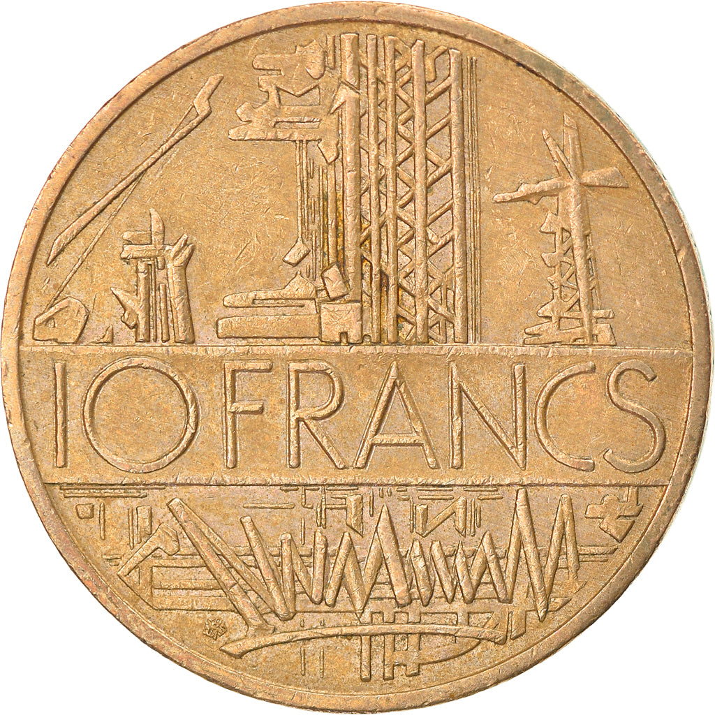 Münze, Frankreich, Mathieu, 10 Francs, 1981, Paris, SS, Nickel-brass, KM:940