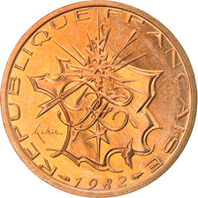 Moneta, Francia, Mathieu, 10 Francs, 1982, Paris, SPL+, Nichel-ottone, KM:940