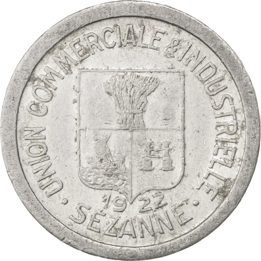 France, 10 Centimes, 1922, EF(40-45), Aluminium, Elie #10.2, 1.13