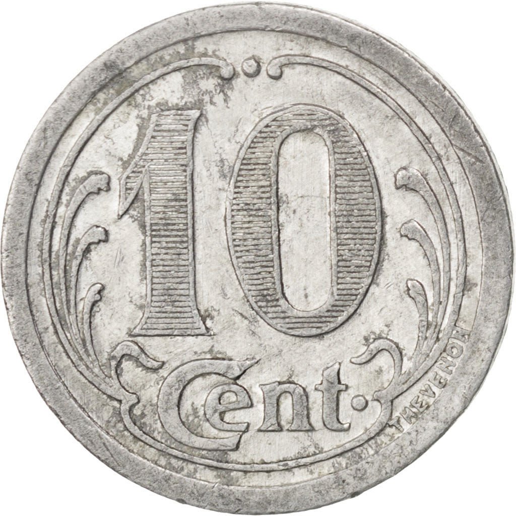 France, 10 Centimes, 1922, EF(40-45), Aluminium, Elie #10.2, 1.13
