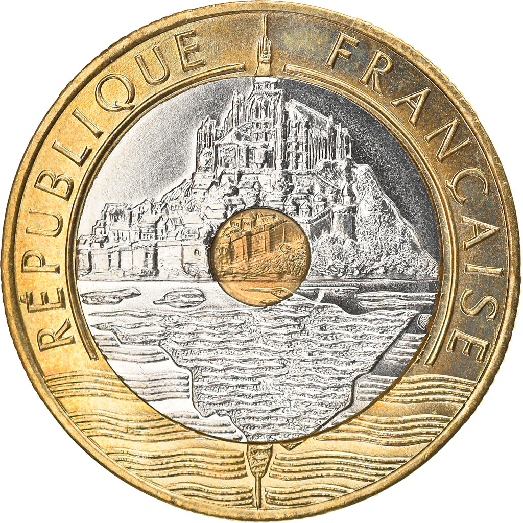Munten, Frankrijk, Mont Saint Michel, 20 Francs, 2000, Pessac, UNC