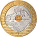 Munten, Frankrijk, Mont Saint Michel, 20 Francs, 1996, Paris, UNC, Tri-Metallic