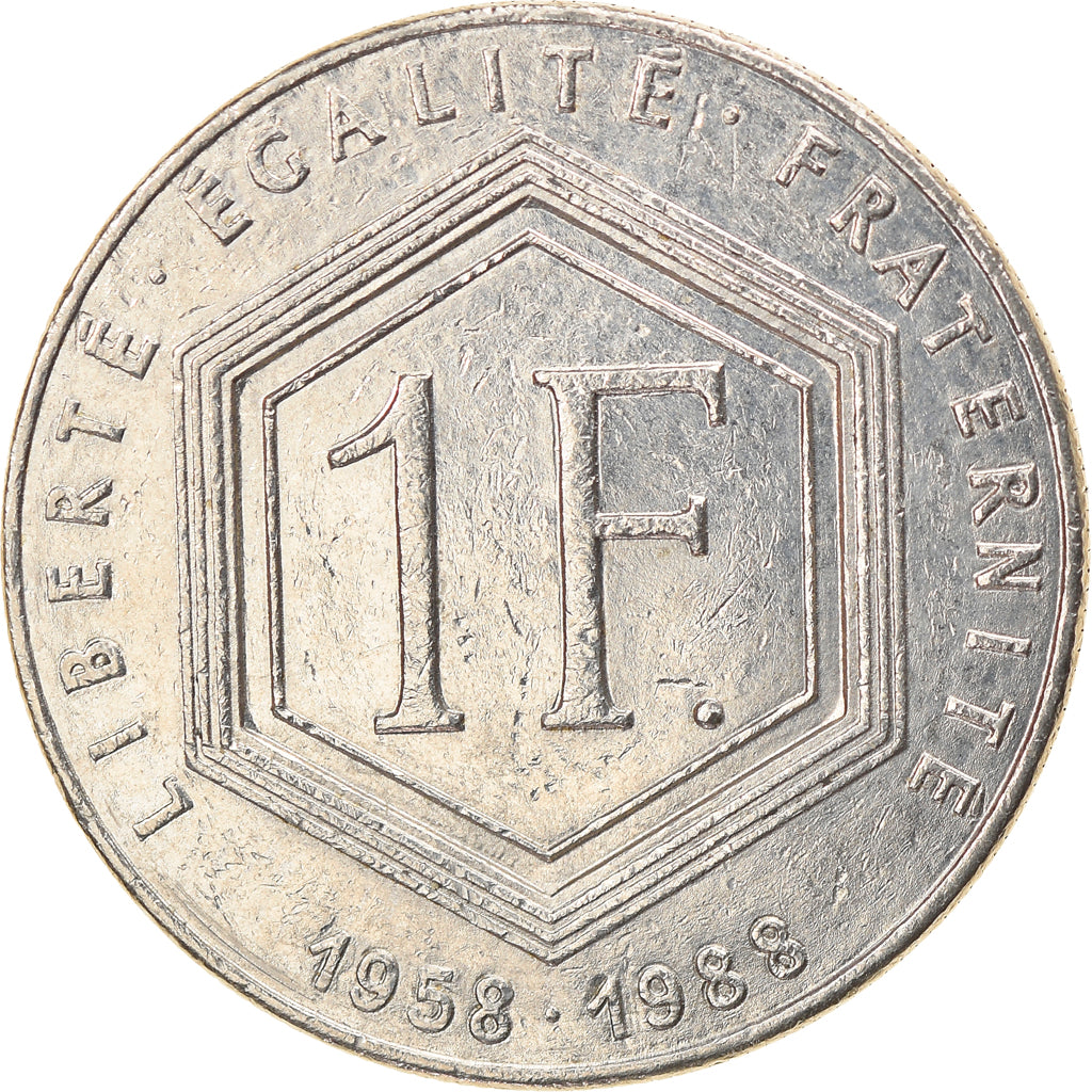 Moneta, Francja, Charles de Gaulle, Franc, 1988, Paris, sans différents