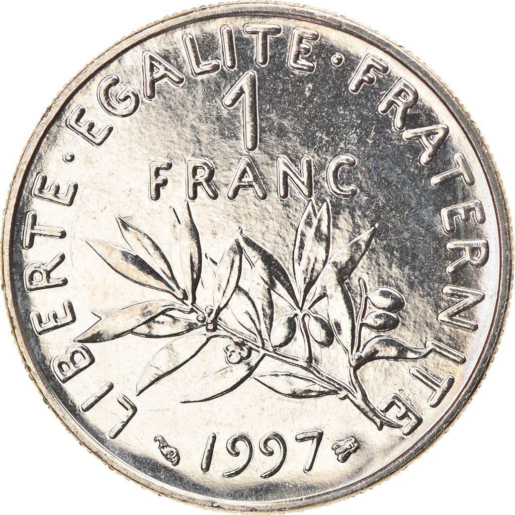 Munten, Frankrijk, Semeuse, Franc, 1997, Paris, UNC, Nickel, KM:925.1