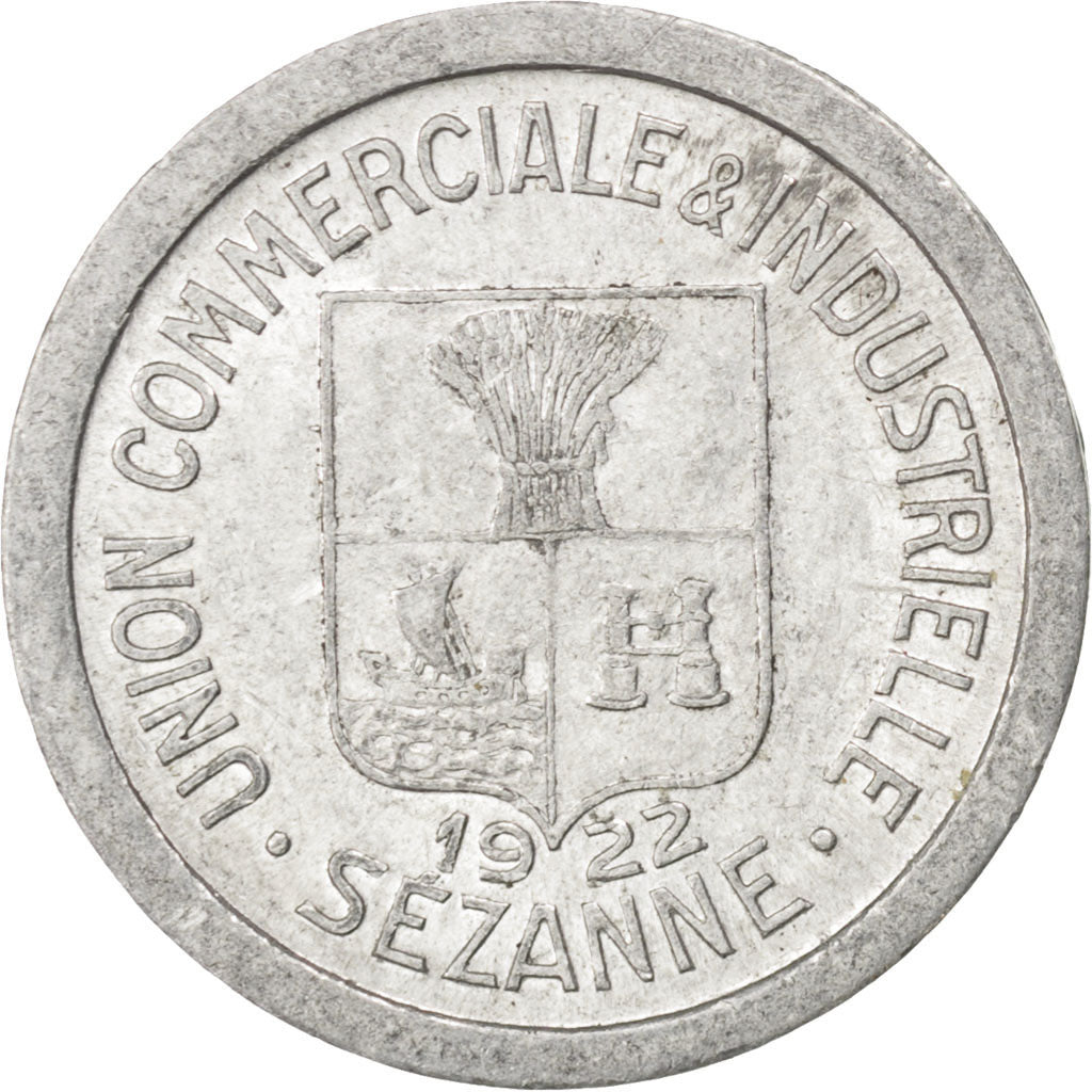 France, 10 Centimes, 1922, AU(50-53), Aluminium, Elie #10.2, 1.13
