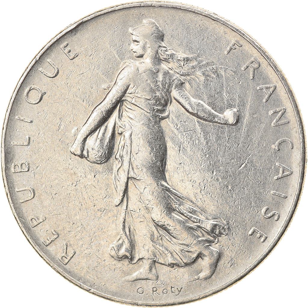 Moneta, Francia, Semeuse, Franc, 1984, Paris, BB, Nichel, KM:925.1, Gadoury:474