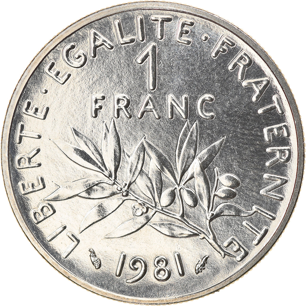 Moneta, Francia, Semeuse, Franc, 1981, Paris, SPL+, Nichel, KM:925.1