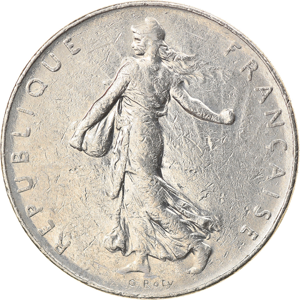 Moneta, Francia, Semeuse, Franc, 1980, Paris, BB, Nichel, KM:925.1, Gadoury:474