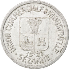 France, 25 Centimes, 1922, EF(40-45), Aluminium, Elie #10.3, 2.00