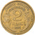 Moneda, Francia, Morlon, 2 Francs, 1935, MBC, Aluminio - bronce, KM:886