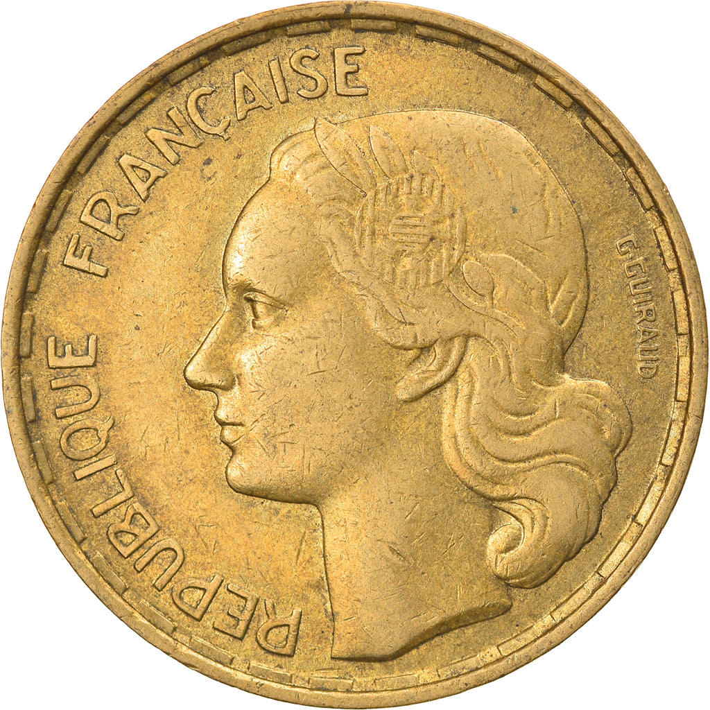 Munten, Frankrijk, Guiraud, 50 Francs, 1954, Beaumont - Le Roger, ZF+