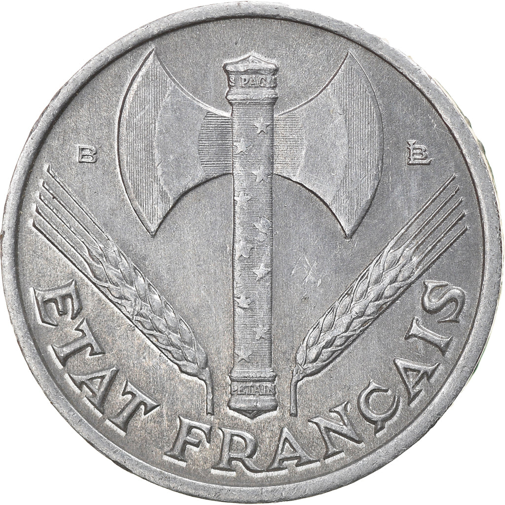 Moneta, Francia, Bazor, 50 Centimes, 1943, Beaumont - Le Roger, BB+, Alluminio