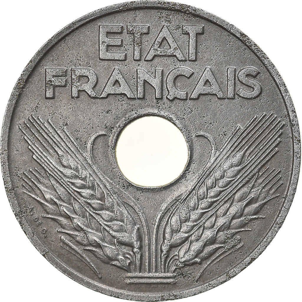 Münze, Frankreich, État français, 20 Centimes, 1944, Paris, S+, Iron