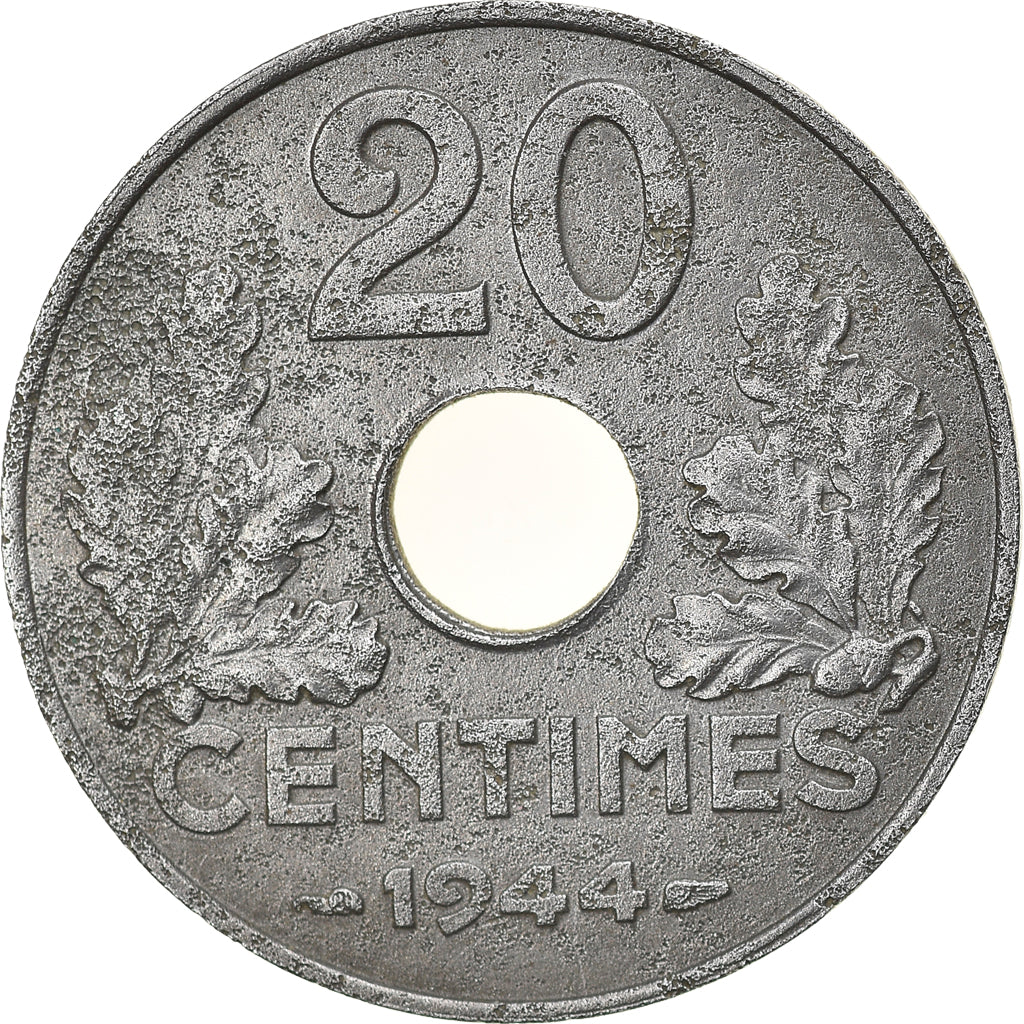 Münze, Frankreich, État français, 20 Centimes, 1944, Paris, S+, Iron