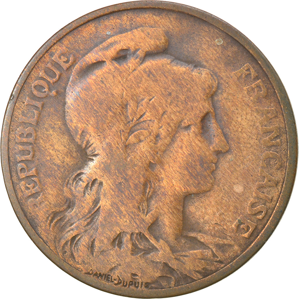 Moneda, Francia, Dupuis, 5 Centimes, 1905, Paris, BC+, Bronce, KM:842