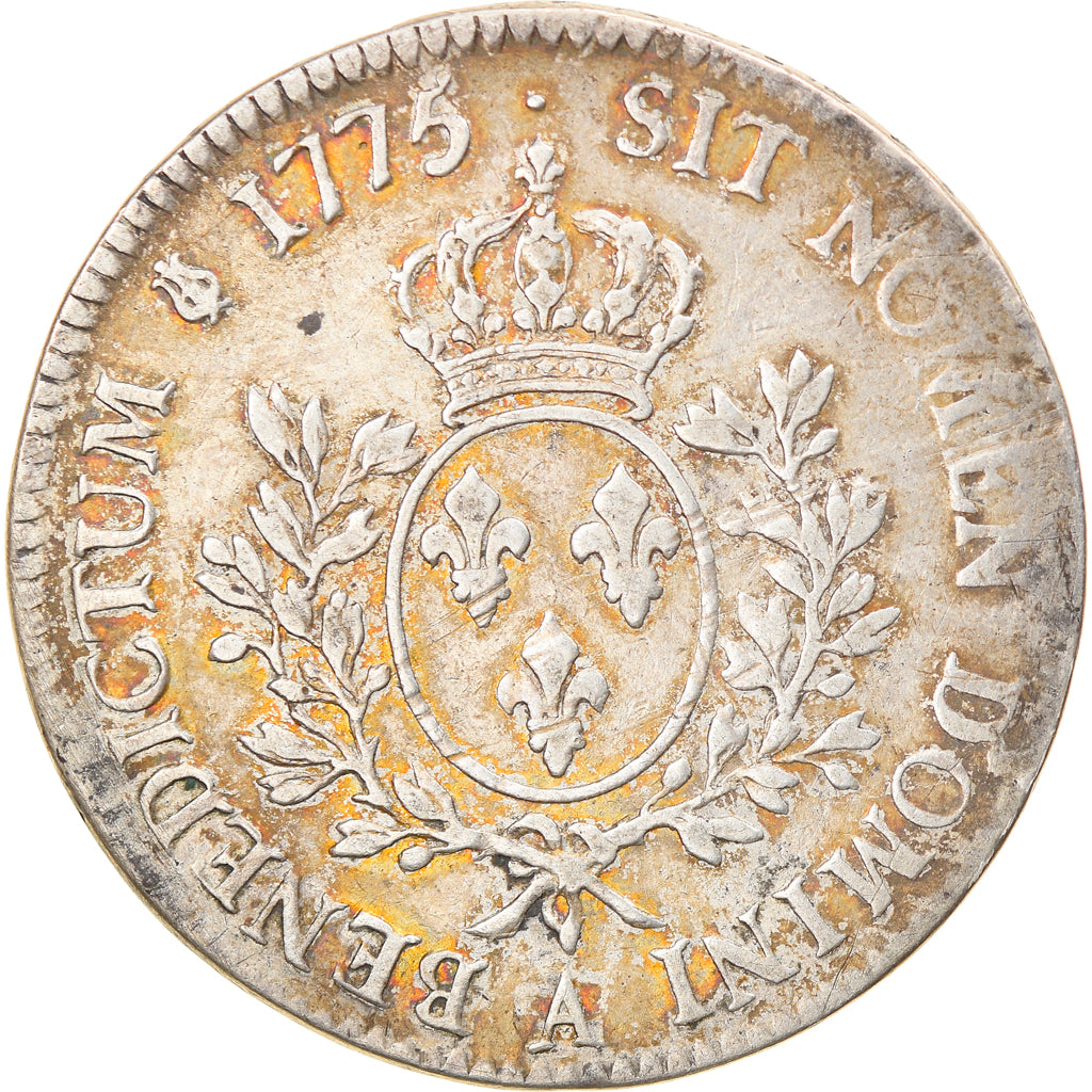 Moeda, França, Louis XVI, Écu aux branches d'olivier, Ecu, 1775, Paris