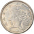 Moeda, Brasil, 20 Centavos, 1970, die adjustment strike error, AU(50-53)