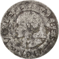 France, 5 Centimes, 1917, VG(8-10), Iron, Elie #10.1, 2.58