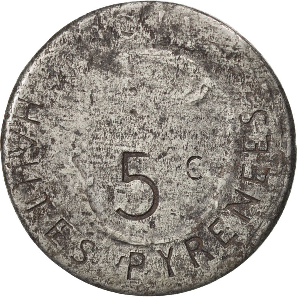 France, 5 Centimes, 1917, VG(8-10), Iron, Elie #10.1, 2.58