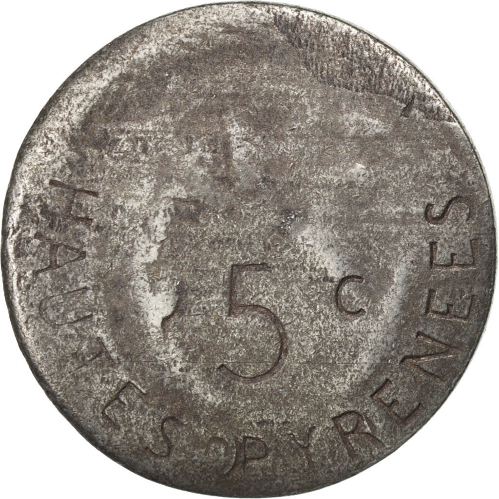 France, 5 Centimes, 1917, VG(8-10), Iron, Elie #10.1, 2.80