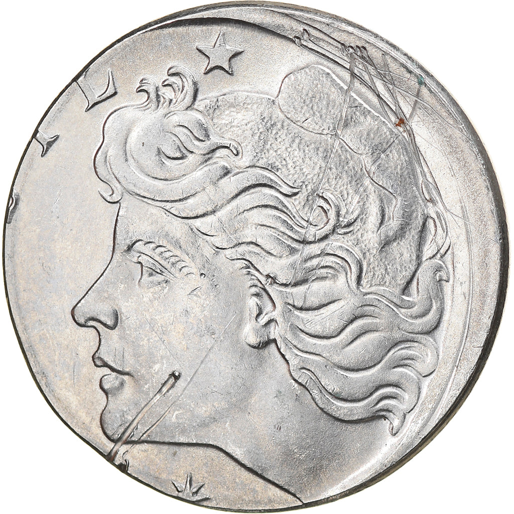 Moeda, Brasil, 20 Centavos, 1978, planchet error, AU(50-53), Aço Inoxidável