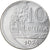 Coin, Brazil, 10 Centavos, 1974, error off center strike, AU(50-53), Stainless