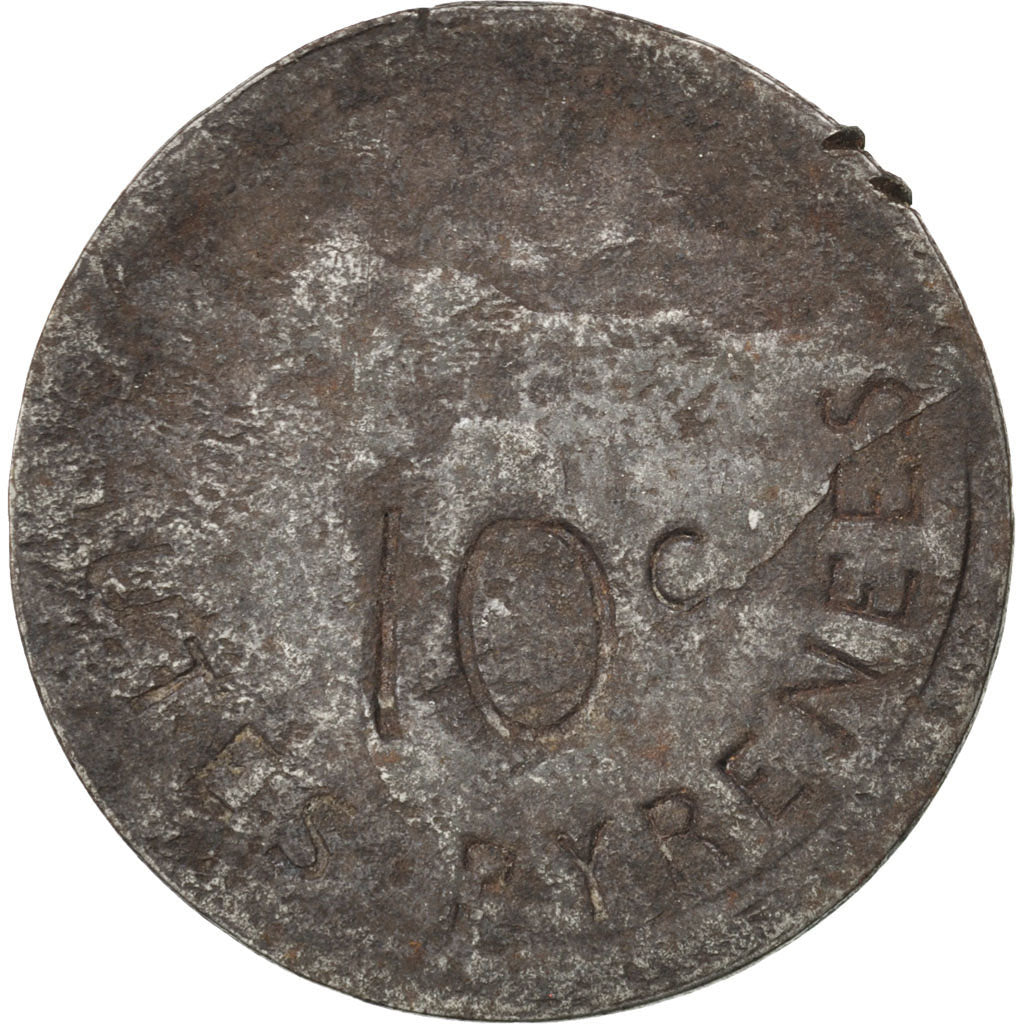 France, 10 Centimes, 1917, F(12-15), Iron, Elie #10.2, 3.84
