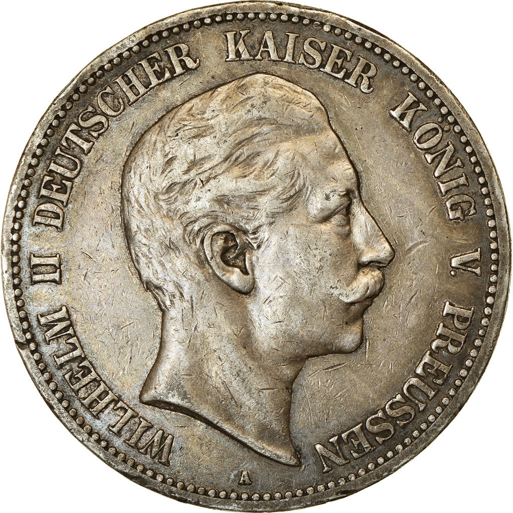 Coin, German States, PRUSSIA, Wilhelm II, 5 Mark, 1902, Berlin, EF(40-45)