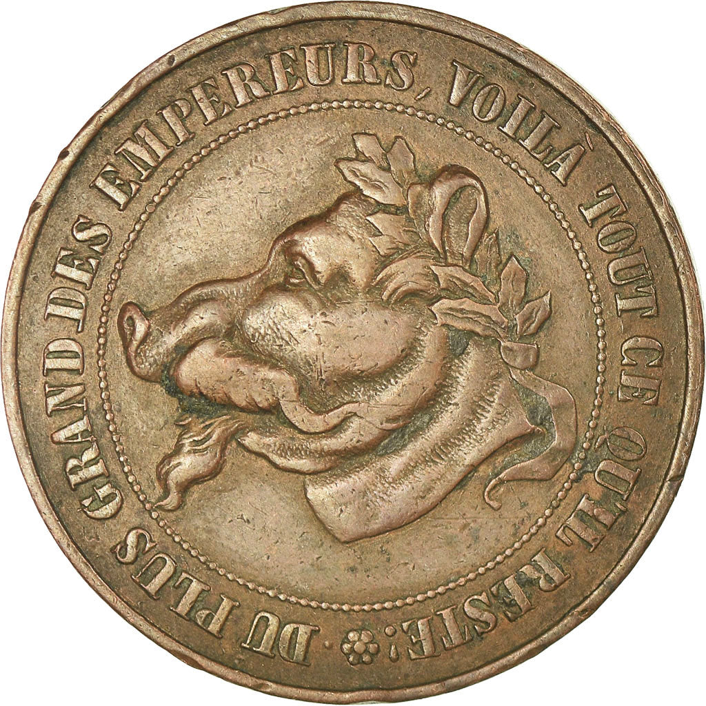 Münze, Frankreich, 10 Centimes, Satirique, S+, Bronze
