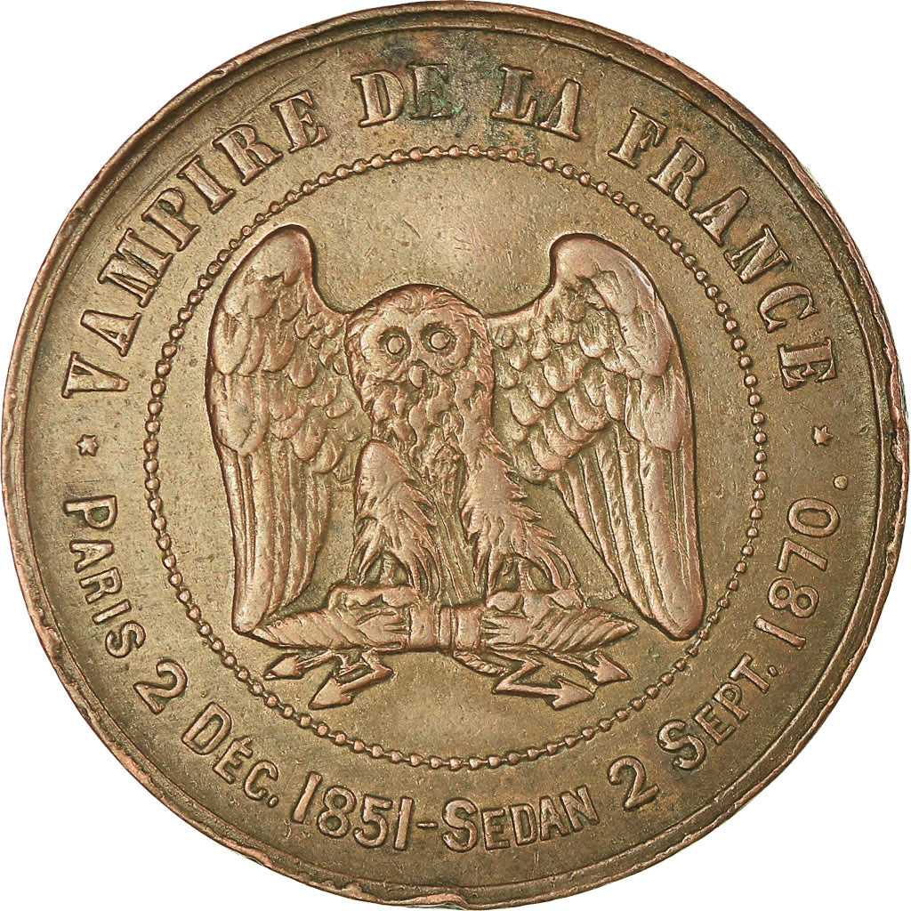 Münze, Frankreich, 10 Centimes, Satirique, S+, Bronze