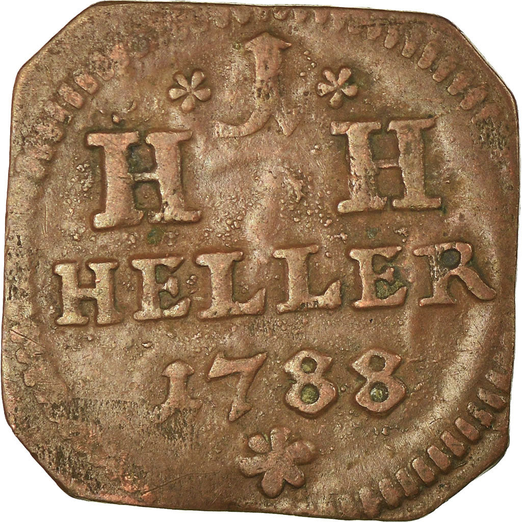 Coin, German States, SAXE-HILDBURGHAUSEN, Friedrich I, Heller, 1788, EF(40-45)