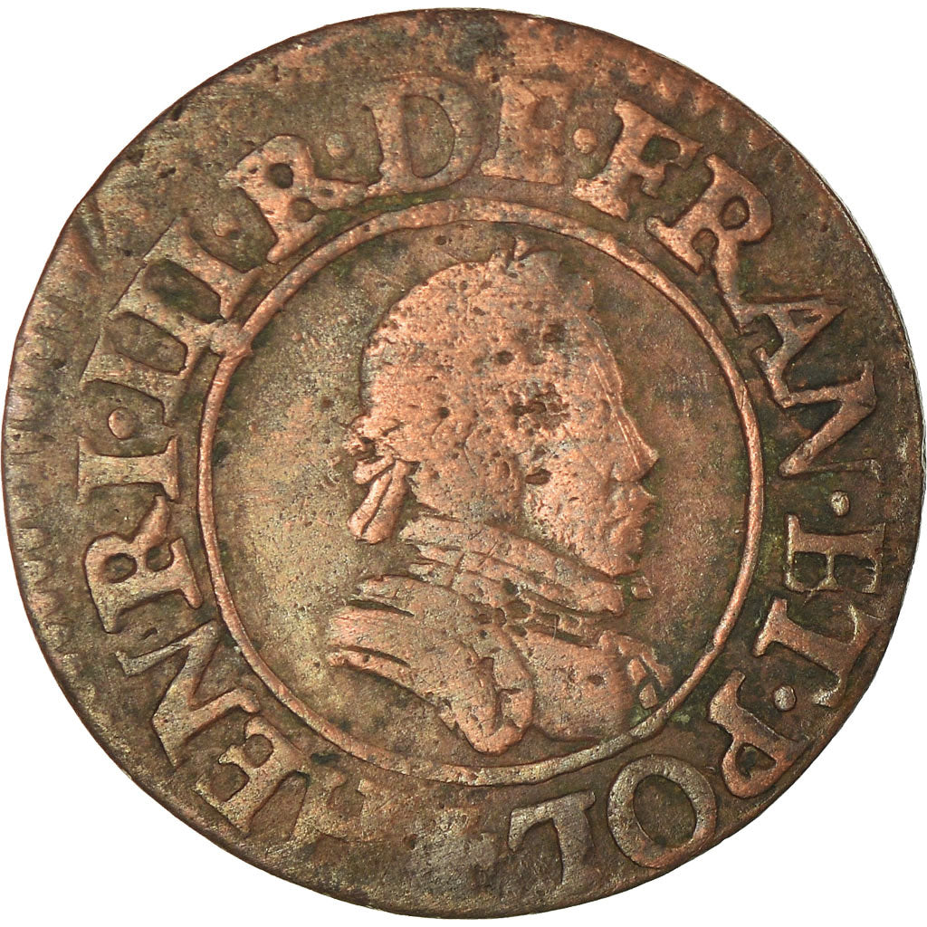 Münze, Frankreich, Denier Tournois, 1578, Paris, S, Kupfer, CGKL:90