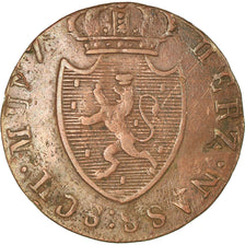GERMAN STATES, 1/4 Kreuzer, 1819, Wiesbaden, KM #42, VF(30-35), Copper, 1.24