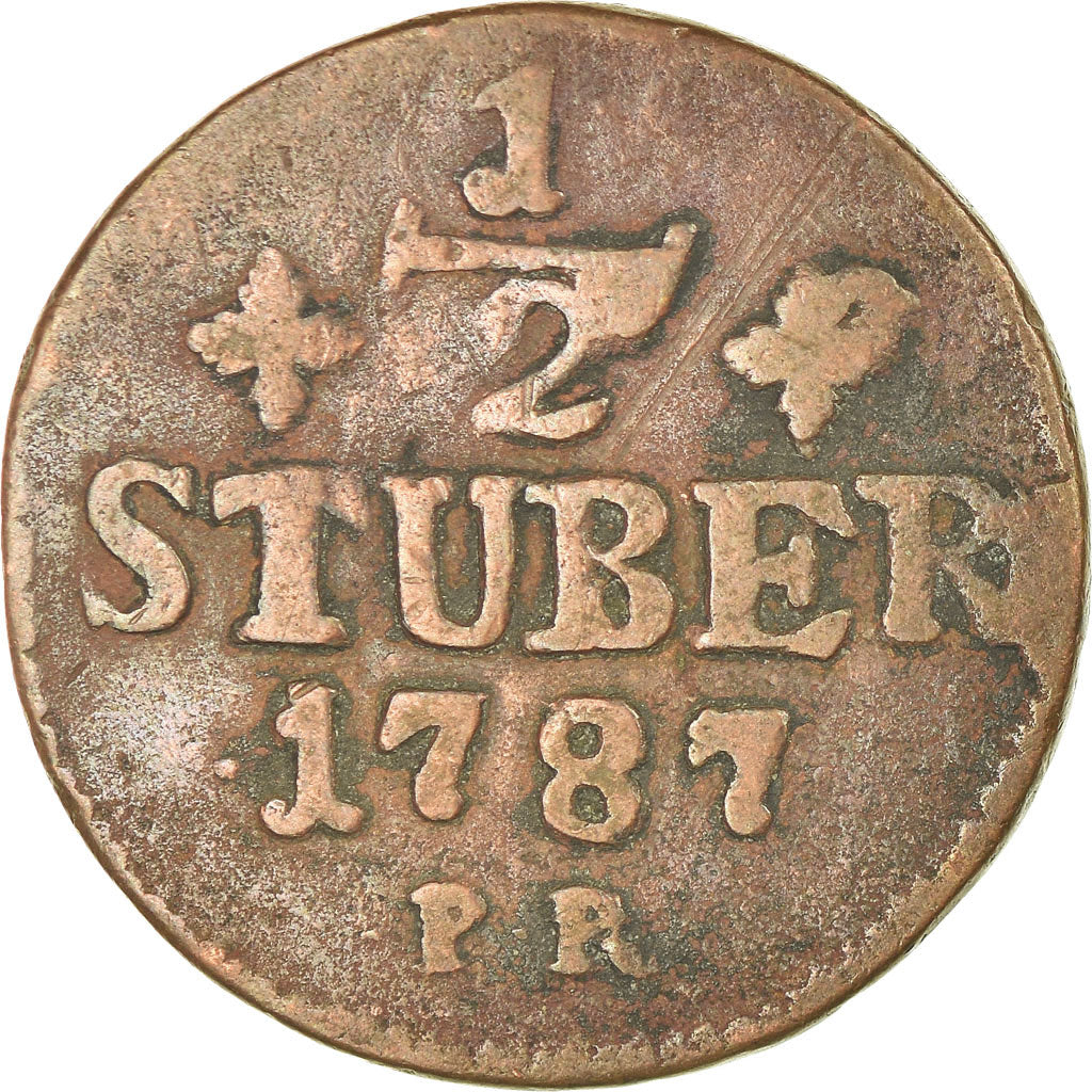 Münze, Deutsch Staaten, JULICH-BERG, Karl Theodor, 1/2 Stüber, 1787, SGE+